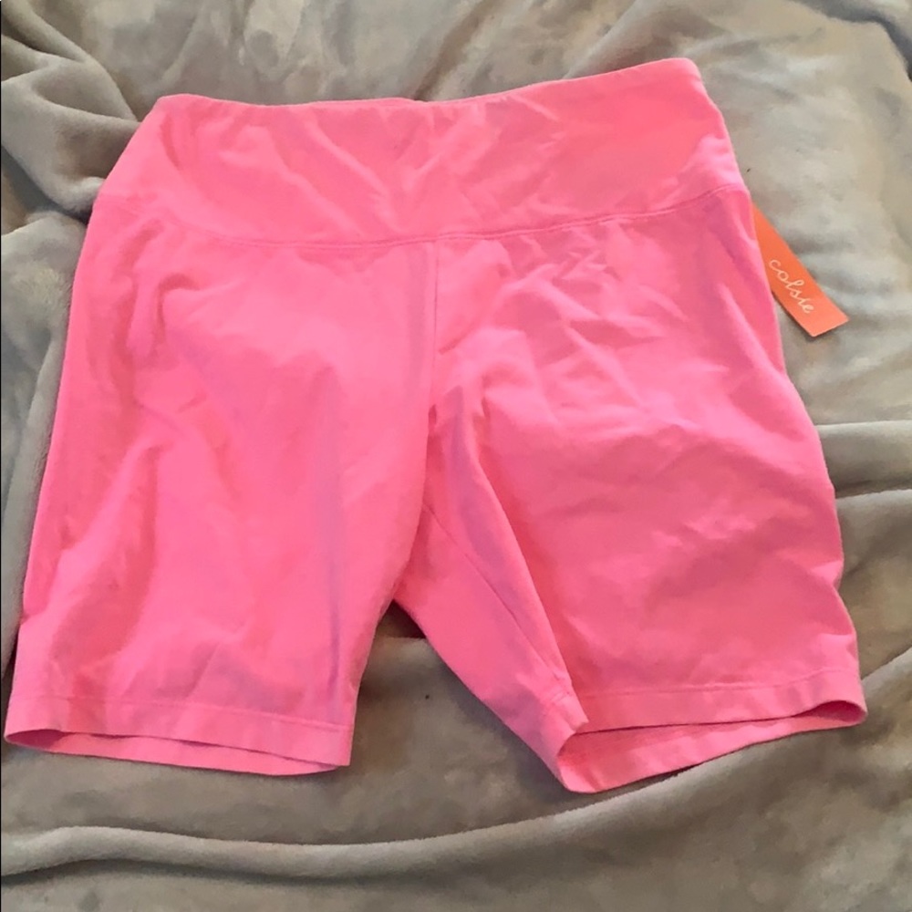 Colsie hot pink biker shorts size medium NWT